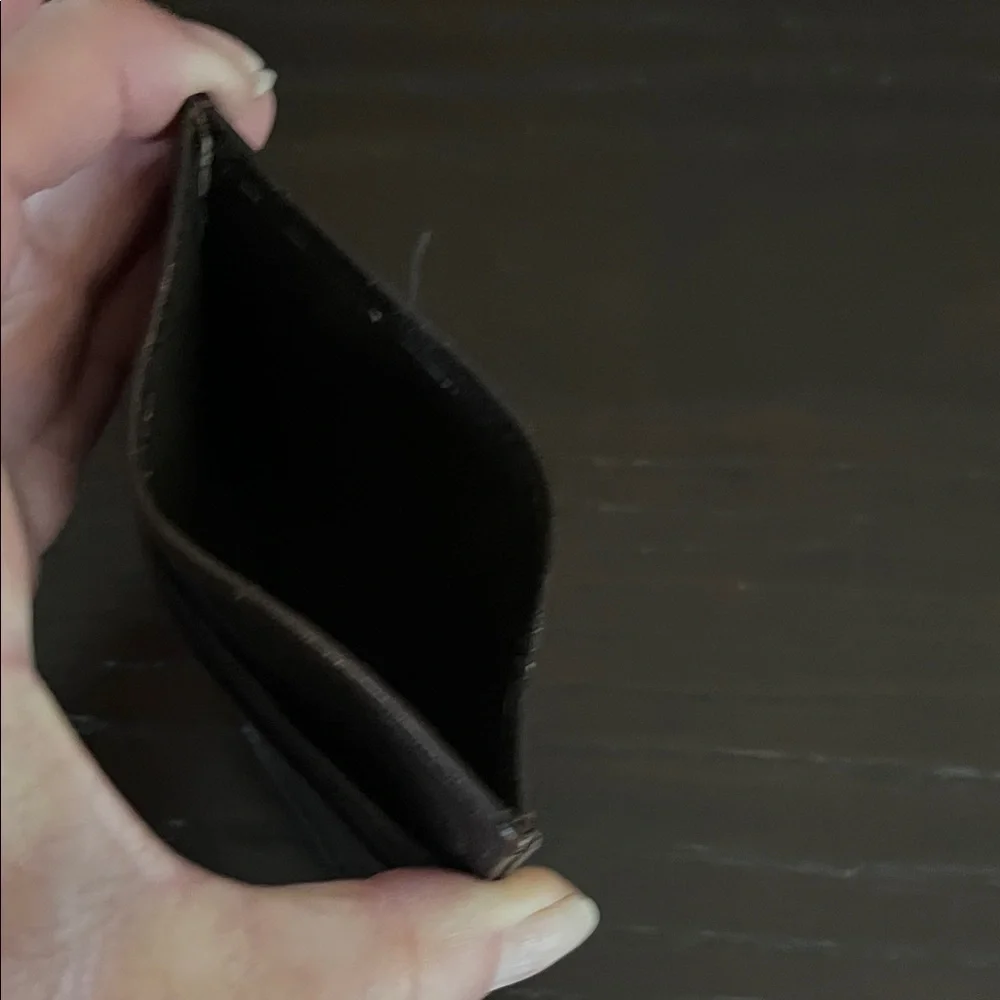 Cole Haan Two-Tone Leather Card Holder
